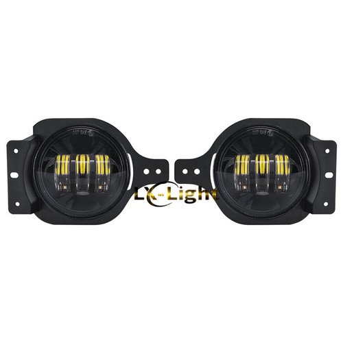 Luces antiniebla LED negras para parachoques Jeep Gladiator Sport S 2020-2025 JT lámpara de conducción - Imagen 8 de 9