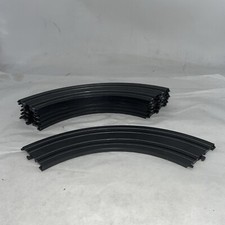 Life-Like HO Slot Car Track 1/4 9" Radius Curves Lot of 7 Black