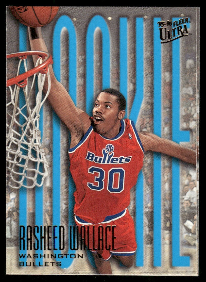 Rasheed Wallace Washington Bullets #295 1996-97 Fleer Ultra