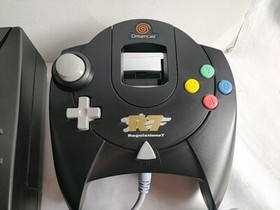 SEGA Dreamcast R7 Limited Black Console set (HKT-3000),Pad set, tested-e0727-