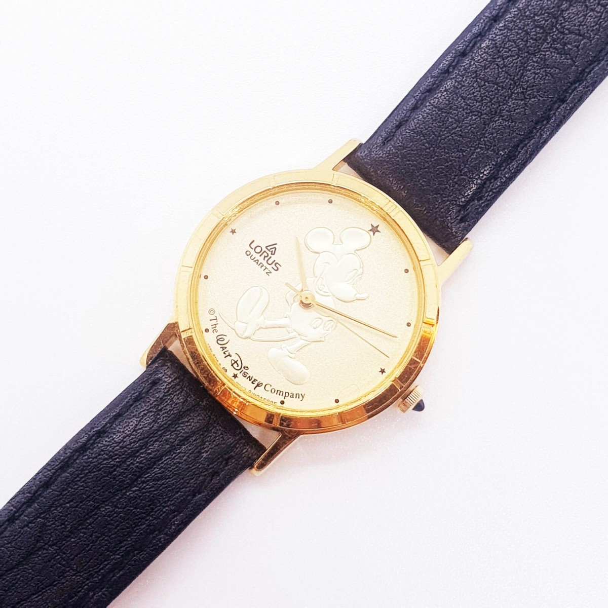1990s Lorus by Seiko Mickey Mouse Gold-Tone Watch, Rare