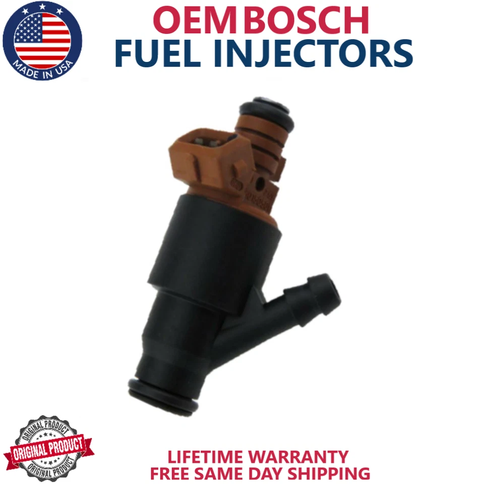 Новые оригинальные топливные форсунки BOSCH x4 для 1994, 1995 BMW 318i 1,8 л I4 #0280155501 - Изображение 2 из 3