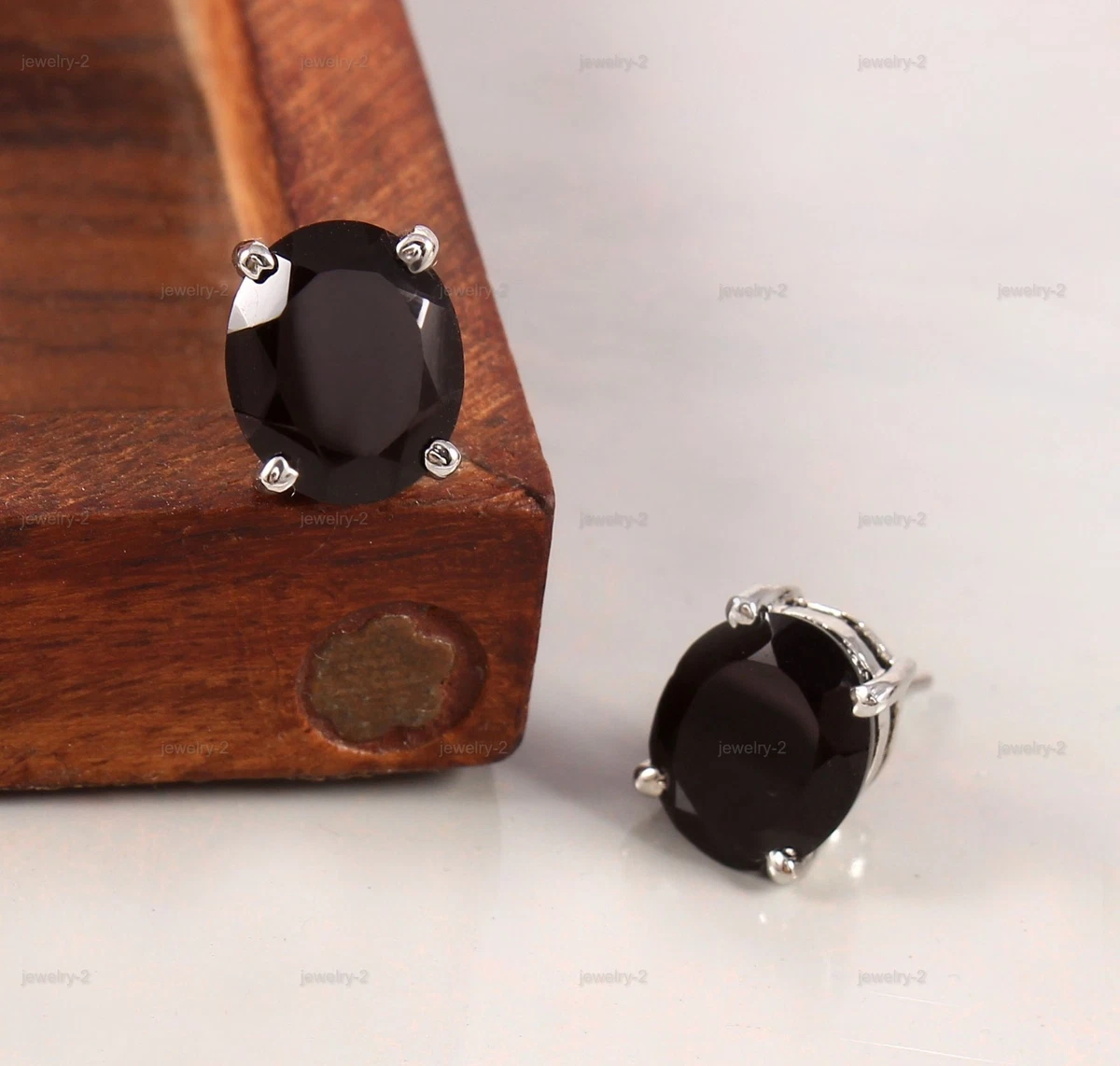 Orecchini di lusso con gemme ovale in pietra principale onice | Acquisti Online su