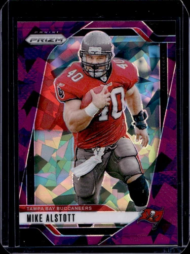2024 Panini Prizm Mike Alstott Purple Ice #34/225 Buccaneers
