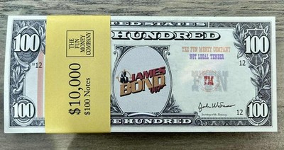 JAMES BOND THEMEN-DOLLAR (VORGEBEN) Spielgeld/Bargeld/Geschenke/Party/Spaß Casino-Nacht