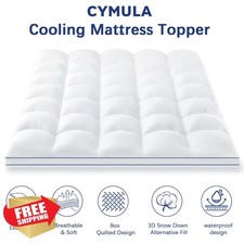 Twin XL Mattress Topper, Cooling Waterproof Pillow Top Pad
