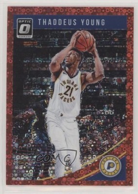 2018-19 Panini Donruss Optic Fast Break Red Prizm 59/85 Thaddeus Young #132 5l1