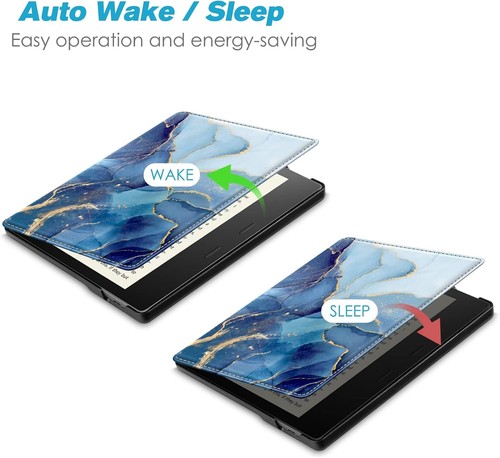 For Kindle Oasis 10th Gen 2019 / 9th Gen 2017 Case Stand Cover with Hand Strap - Picture 6 of 11