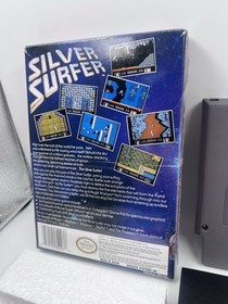 Silver Surfer Arcadia Nintendo NES Complete CIB 1990 Near Mint