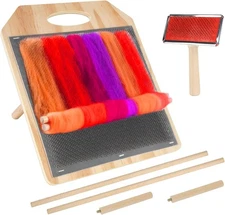 YeeBeny Wool Blending Board Hand Carders with Brush Fiber Mixing Tool for Spinni