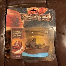 Zizzle Pirates Of The Caribbean MOTORIZED Skiff Rowing Pintel & The Prison Dog..