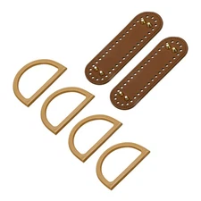 2pcs Bag Bases for Crochet 7.1" x  2" Oval Bag Bottom Shaper Brown