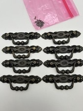 8PCS 2.78" Vintage Drop Bail Dresser Drawer Pull Antique Bronze Cabinet Handle