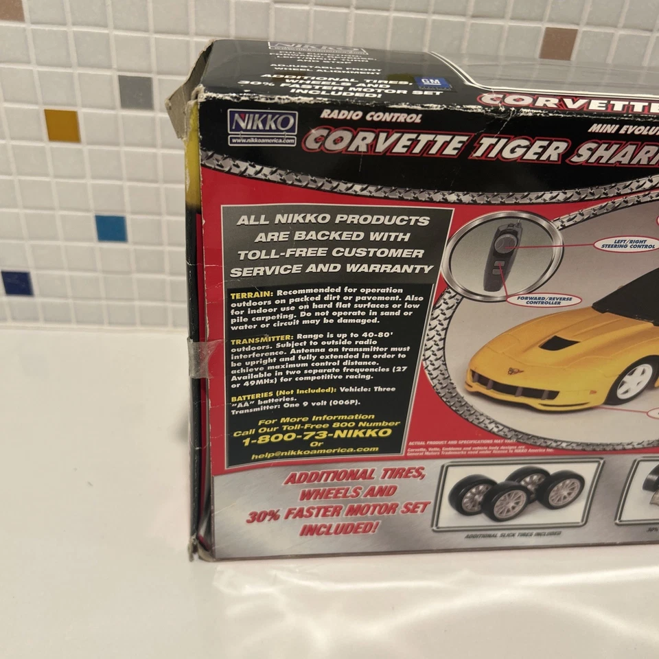 Nikko Corvette Tiger Shark Mini Evolution Kit Radio Control 49 MHz - Image 4 of 4