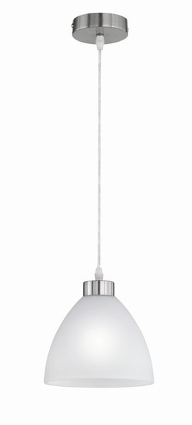 Pendelleuchte E27 Ø20Cm In Nickel Modern Lampe HäNgeleuchte Decke Innen KüChe-image