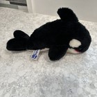 SeaWorld Shamu Killer Whale Orca Stuffed Animal Vintage Marine Plush Toy 10”