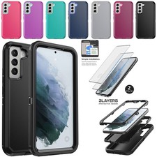 For Samsung Galaxy S21/S21 /S21 FE/S21 Ultra Case Protect Cover / Tempered Glass