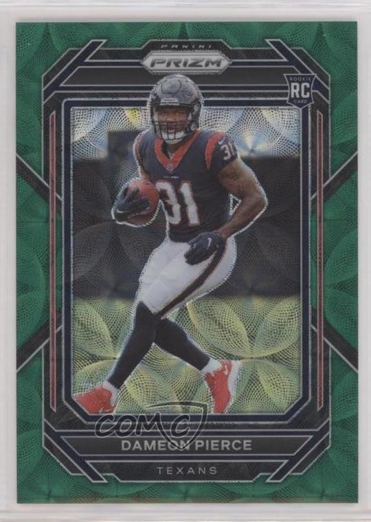 2022 Panini Prizm Rookies Green Scope 32/75 Dameon Pierce #322 Rookie RC 0rm0