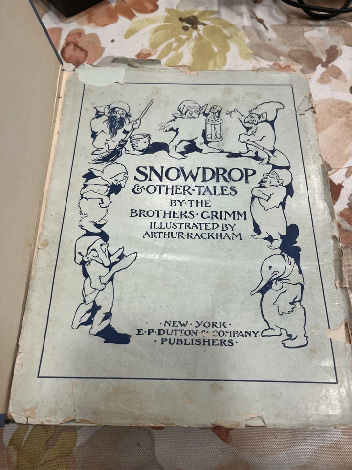 Подснежник - Brothers Grimm 1920 антикварная книга Артур Рэкхем - Изображение 4 из 4
