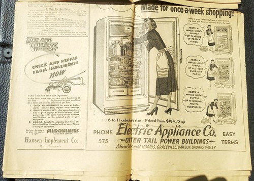 MORRIS TRIBUNE 1951 March 30 Newspaper MORRIS MINNESOTA STEVENS COUNTY - Picture 6 of 7