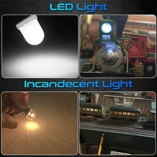 10 Stück weiße 53-300 BIRNEN LED BIRNEN 14 VOLT BAJONETT für VIEL LIONEL ZUBEHÖR