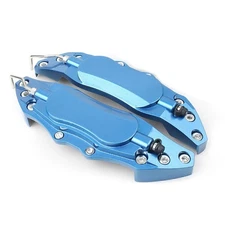 2pcs Car 3D Style Metal Brake Caliper Covers Universal Fit Medium Blue