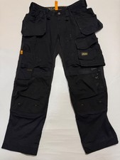 SNICKERS STRETCHY TROUSERS  HOLSTER POKETS SIZE W35/30L BL STYLE NO6251 Blac/WX5