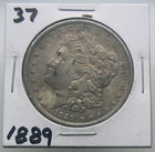 1889  U S Silver Morgan Dollar $1 Coin 90% Silver