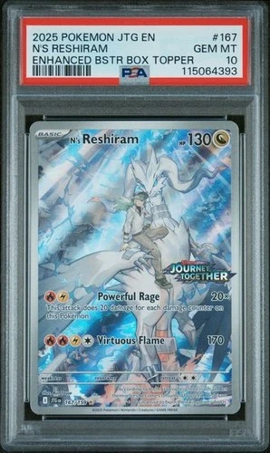 PSA 10 N's Reshiram (Journey Together Stamped) 167/159 | GEM MINT