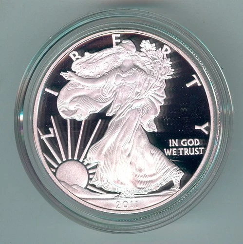 2011-W U.S. SILVER AMERICAN EAGLE - KM#273 - ORIG. MINT BOX, CASE & COA - PROOF