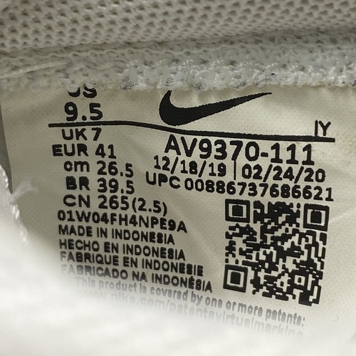 Nike Blazer Low Se Triple White Sneaker Größe UK 7 Damen Leder Gym Freizeit - Bild 8 von 8