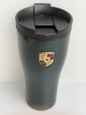 PORSCHE Thermobecher Isolierbecher Edelstahl Green Metallic 0,45L NEU OVP