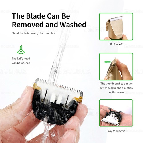 Profi Haarschneider Haarschneidemaschine Bart Trimmer Rasierer Hair Clipper DHL - Bild 12 von 13