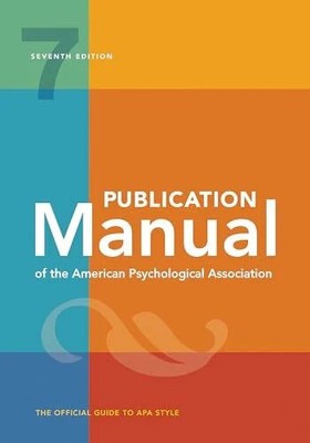 Publication Manual (OFFICIAL): 7th Edition, Official, 2020 Copyright Buch APA