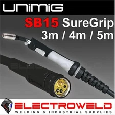 UNIMIG SB15 Mig Torch, 3m 4m 5m Welding Gun, 180A MB15 for Viper 182 185 Welder