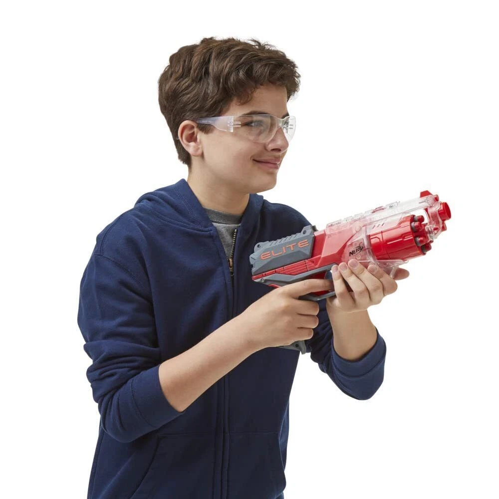 Nerf Disruptor Elite Blaster - 6-Dart Rotating Drum, Slam Fire, Includes 6  Official Nerf Elite Darts - for Kids, Teens, Adults, ( Exclusive)