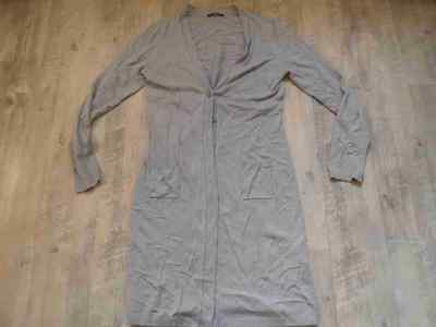 COMMA long cardigan knitted coat beige size 36 top ZC117