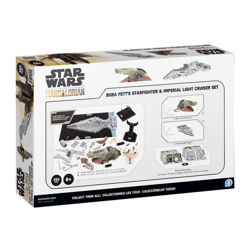 Star Wars Mandalorian 3D Puzzle Twin Pack – Boba Fett's Starfighter and Imperial - Picture 3 of 6