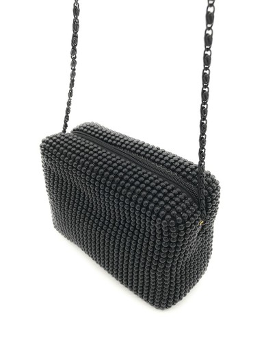 Small Evening Clutch Metal Beaded Mesh Party Prom Wedding Banquet Purse - Picture 5 of 30