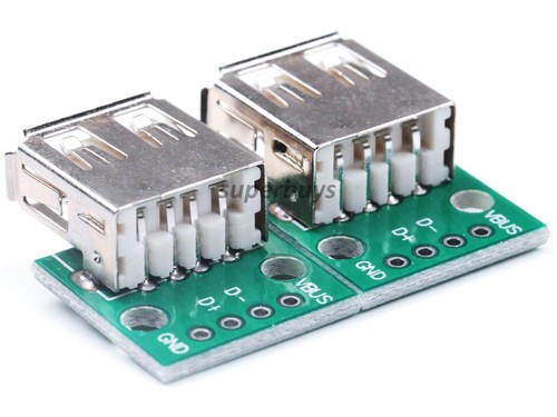 2pcs USB Female Type A to DIP 2.54mm Adapter Converter PCB Board For Arduino - Picture 5 of 5