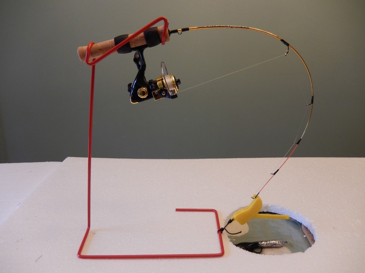 self setting ice fishing rod holder WINTER SPECIAL,SELF HOOK SETTING TIP UP FOR ICE FISHING GET 3 FOR ONLY $10