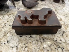 Jan Barboglio Vintage Dog Lidded Box 