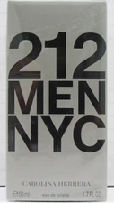 Carolina Herrera 212 Men NYC EDT Spray Cologne for Men 1.7 OZ***FREE SHIPPING***