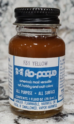 FLOQUIL FLO-PAQUE COLORS MODEL PAINT - 1oz 1 OUNCE - F31 YELLOW