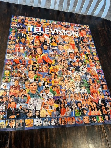 White Mountain Jigsaw Puzzle Television History USA 1000 pc Complete 270 TV Show - Picture 2 of 11