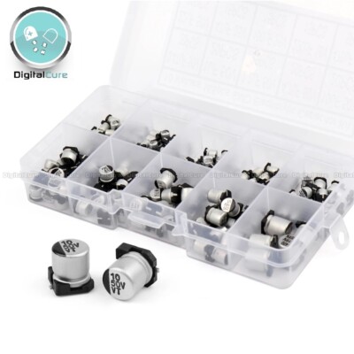 165pcs SMD Smt Elektrolyt Kondensator Set 10-Values Set 0.47uf - 470uF 16V - 50V