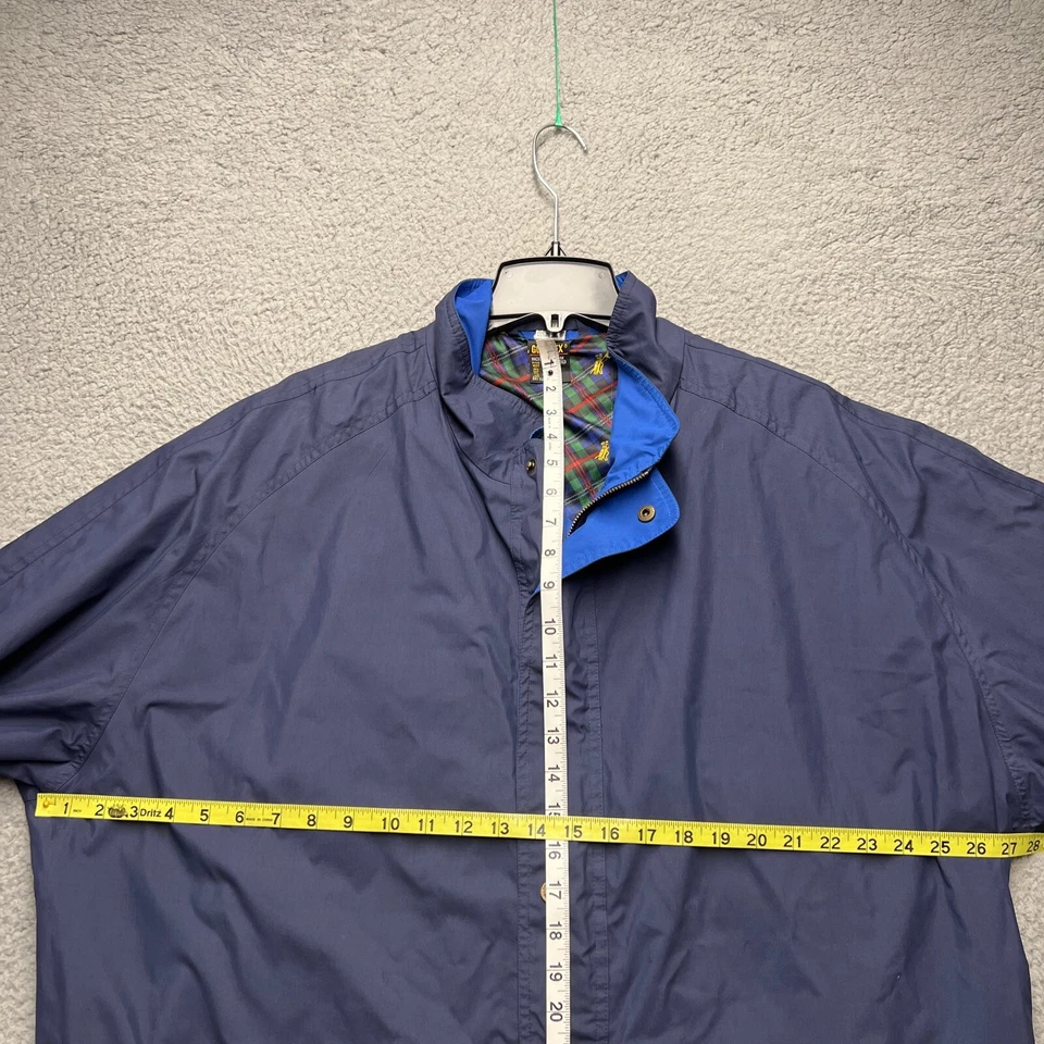 Wilson Golf Jacket Mens 2XL Blue Windbreaker Full Zip Lined Long Sleeve Pockets - Image 2 of 4