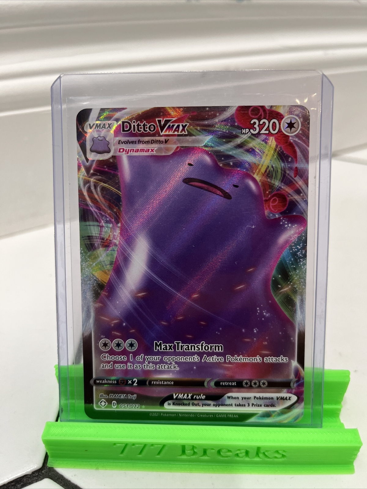 Ditto VMAX 051/072 Ultra Rare Shining Fates Pokemon Card NM-MINT
