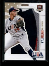 KYLE MOLNAR 2014 PANINI USA BASEBALL BOX SET 3-CLR JERSEY PATCH #18/25 AH9139