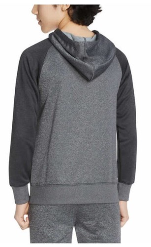 Hurley Boys' Solar Pullover Hoodie (Gray/DK Gray, Medium) - Picture 2 of 4
